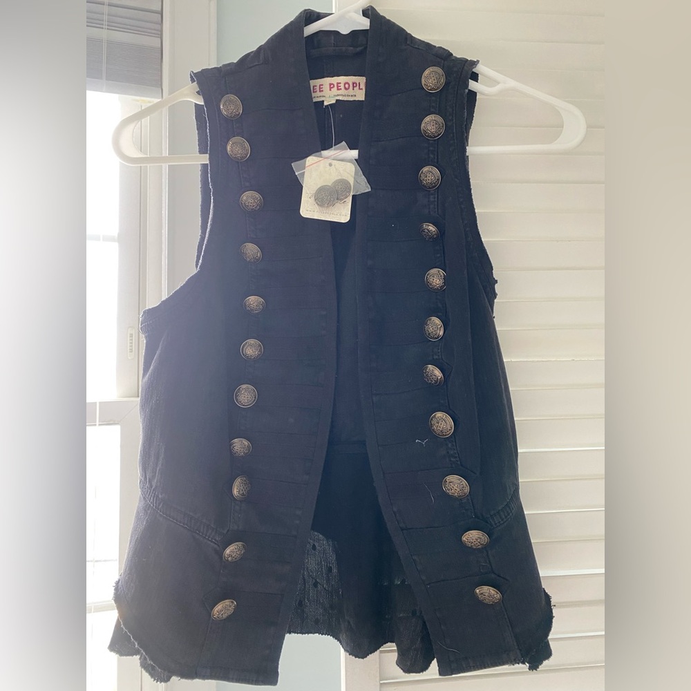 Free People never worn vest/shirt. Bohemian style